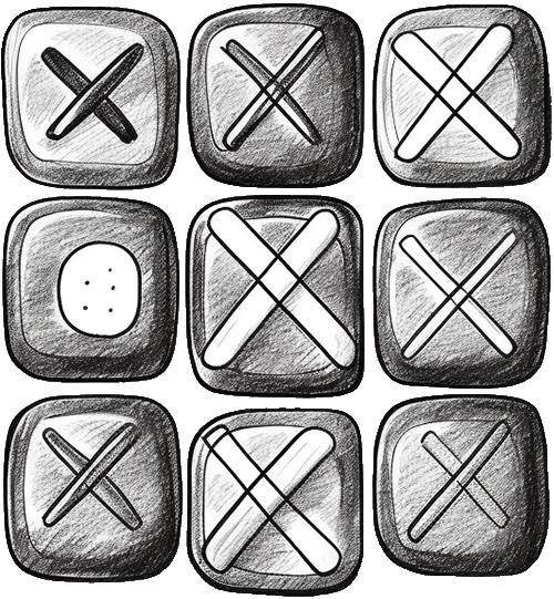 Tic Tac Toe Game Logo